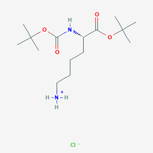 molecular formula C15H31ClN2O4 B8035819 [(5S)-6-[(2-methylpropan-2-yl)oxy]-5-[(2-methylpropan-2-yl)oxycarbonylamino]-6-oxohexyl]azanium;chloride 