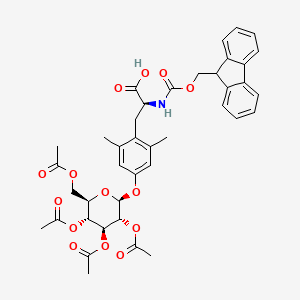(2S)-3-[2,6-dimethyl-4-[(2S,3R,4S,5R,6R)-3,4,5-triacetyloxy-6-(acetyloxymethyl)oxan-2-yl]oxyphenyl]-2-(9H-fluoren-9-ylmethoxycarbonylamino)propanoic acid