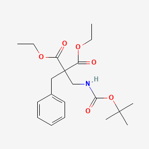 Diethyl 2-benzyl-2-[[(2-methylpropan-2-yl)oxycarbonylamino]methyl]propanedioate