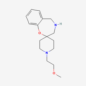 molecular formula C16H24N2O2 B8035917 1'-(2-methoxyethyl)-4,5-dihydro-3{H}-spiro[1,4-benzoxazepine-2,4'-piperidine] 