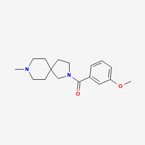 molecular formula C17H24N2O2 B8035976 2-(3-Methoxybenzoyl)-8-methyl-2,8-diazaspiro[4.5]decane 