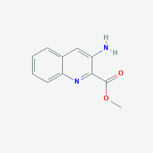 molecular formula C11H10N2O2 B8036006 Methyl 3-aminoquinoline-2-carboxylate 