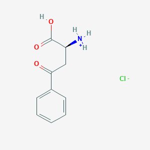 molecular formula C10H12ClNO3 B8036007 [(1S)-1-carboxy-3-oxo-3-phenylpropyl]azanium;chloride 