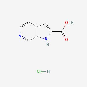 molecular formula C8H7ClN2O2 B8036035 1H-Pyrrolo[2,3-c]pyridine-2-carboxylic acid hydrochloride 