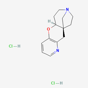 molecular formula C13H18Cl2N2O B8036066 (1R,10S)-9-oxa-4,13-diazatetracyclo[11.2.1.01,10.03,8]hexadeca-3(8),4,6-triene;dihydrochloride 