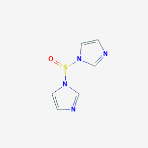 molecular formula C6H6N4OS B8036106 1,1'-Sulfinylbis(1H-imidazole) CAS No. 3005-50-3