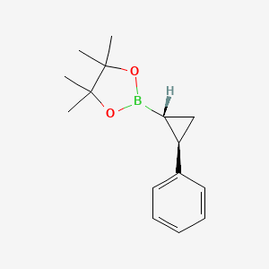 4,4,5,5-Tetramethyl-2-((1R,2R)-2-phenylcyclopropyl)-1,3,2-dioxaborolane