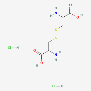 molecular formula C6H14Cl2N2O4S2 B8036158 3,3'-Disulfanediylbis(2-aminopropanoic acid) dihydrochloride CAS No. 90350-38-2