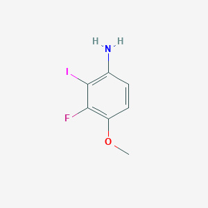 molecular formula C7H7FINO B8036173 3-Fluoro-2-iodo-4-methoxyaniline 
