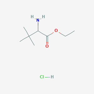 molecular formula C8H18ClNO2 B8036220 Ethyl 2-amino-3,3-dimethylbutanoate hydrochloride 