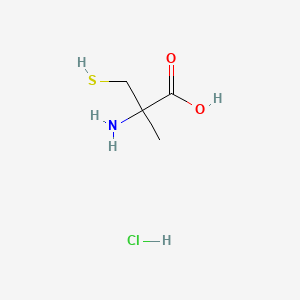 molecular formula C4H10ClNO2S B8036257 2-Amino-2-methyl-3-sulfanylpropanoic acid hydrochloride 
