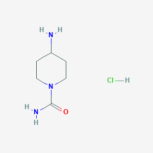 molecular formula C6H14ClN3O B8036304 4-Aminopiperidine-1-carboxamide hydrochloride 