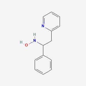 molecular formula C13H14N2O B8036324 N-(1-phenyl-2-pyridin-2-ylethyl)hydroxylamine 