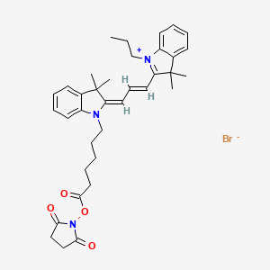 molecular formula C36H44BrN3O4 B8036329 viF 549-NHS ester 