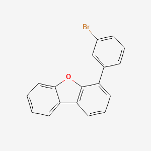 molecular formula C18H11BrO B8036363 4-(3-Bromophenyl)dibenzofuran 