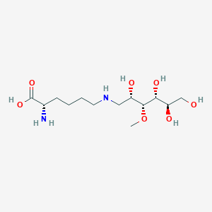 (2S)-2-amino-6-[[(2S,3R,4R,5R)-2,4,5,6-tetrahydroxy-3-methoxyhexyl]amino]hexanoic acid
