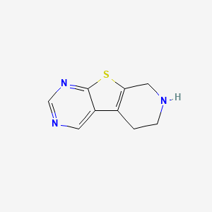 molecular formula C9H9N3S B8036423 5,6,7,8-四氢吡啶并[4',3':4,5]噻吩并[2,3-d]嘧啶 