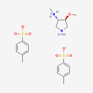 [(3S,4S)-4-methoxypyrrolidin-1-ium-3-yl]-methylazanium;4-methylbenzenesulfonate