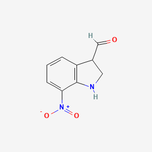7-nitro-2,3-dihydro-1H-indole-3-carbaldehyde