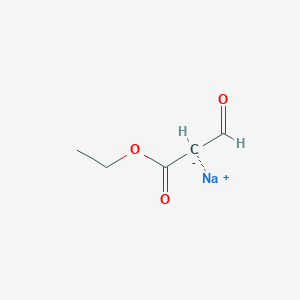 molecular formula C5H7NaO3 B8036480 Sodium 1-ethoxy-1,3-dioxopropan-2-ide 