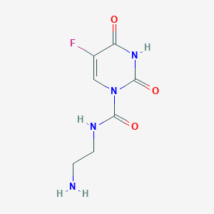 N-(2-aminoethyl)-5-fluoro-2,4-dioxo-3,4-dihydropyrimidine-1(2H)-carboxamide