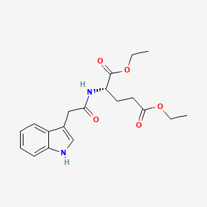 molecular formula C19H24N2O5 B8036576 1,5-Diethyl (2S)-2-[2-(1H-indol-3-YL)acetamido]pentanedioate 