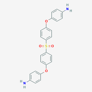 molecular formula C24H20N2O4S B080366 苯胺，4,4'-[磺酰基双（4,1-亚苯基氧基）]双- CAS No. 13080-89-2