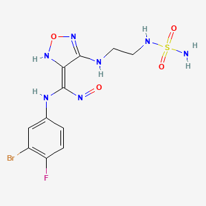 molecular formula C11H13BrFN7O4S B8036634 CID 44608567 
