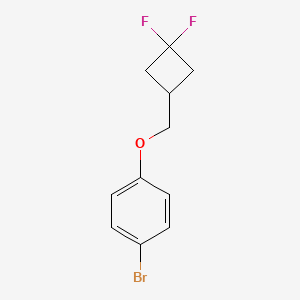 molecular formula C11H11BrF2O B8036637 1-Bromo-4-((3,3-difluorocyclobutyl)methoxy)benzene 