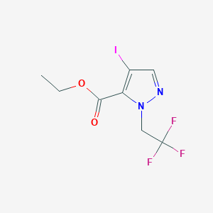 ethyl 4-iodo-1-(2,2,2-trifluoroethyl)-1H-pyrazole-5-carboxylate