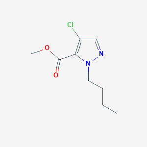 molecular formula C9H13ClN2O2 B8036706 methyl 1-butyl-4-chloro-1H-pyrazole-5-carboxylate 