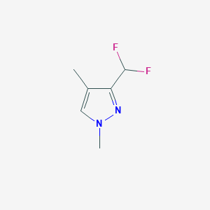 molecular formula C6H8F2N2 B8036724 3-Difluoromethyl-1,4-dimethylpyrazole 