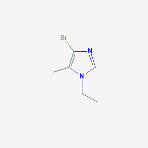 molecular formula C6H9BrN2 B8036738 4-bromo-1-ethyl-5-methyl-1H-imidazole 