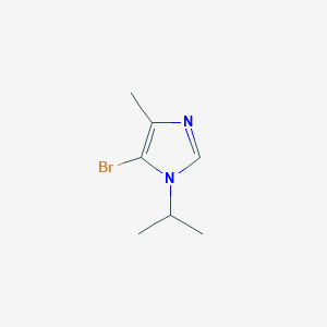 molecular formula C7H11BrN2 B8036745 5-bromo-1-isopropyl-4-methyl-1H-imidazole 