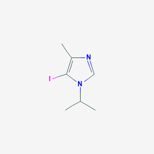 molecular formula C7H11IN2 B8036762 5-iodo-1-isopropyl-4-methyl-1H-imidazole 