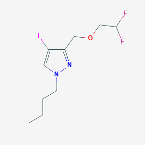 molecular formula C10H15F2IN2O B8036778 1-butyl-3-[(2,2-difluoroethoxy)methyl]-4-iodo-1H-pyrazole 