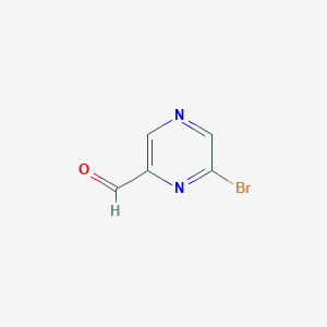 molecular formula C5H3BrN2O B8036851 6-Bromo-pyrazine-2-carbaldehyde CAS No. 1197227-82-9