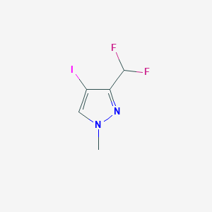 molecular formula C5H5F2IN2 B8036886 3-(二氟甲基)-4-碘-1-甲基-1H-吡唑 