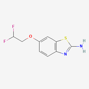 molecular formula C9H8F2N2OS B8036895 6-(2,2-Difluoroethoxy)-1,3-benzothiazol-2-amine 