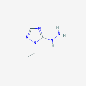 molecular formula C4H9N5 B8036923 1-Ethyl-5-hydrazinyl-1h-1,2,4-triazole 