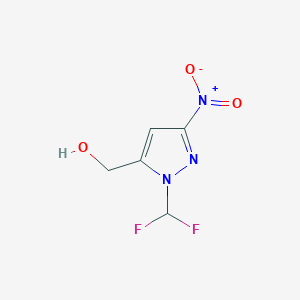 [1-(difluoromethyl)-3-nitro-1H-pyrazol-5-yl]methanol