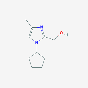 molecular formula C10H16N2O B8037002 (1-cyclopentyl-4-methyl-1H-imidazol-2-yl)methanol 