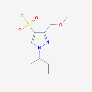 1-(butan-2-yl)-3-(methoxymethyl)-1H-pyrazole-4-sulfonyl chloride