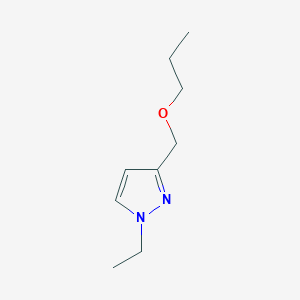 molecular formula C9H16N2O B8037054 1-ethyl-3-(propoxymethyl)-1H-pyrazole 