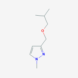 molecular formula C9H16N2O B8037072 3-(isobutoxymethyl)-1-methyl-1H-pyrazole 