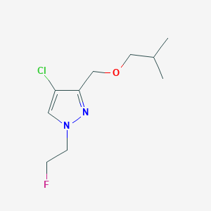 molecular formula C10H16ClFN2O B8037077 4-chloro-1-(2-fluoroethyl)-3-(isobutoxymethyl)-1H-pyrazole 