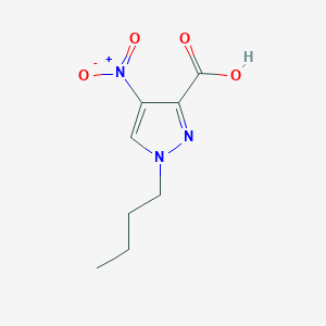 molecular formula C8H11N3O4 B8037097 1-butyl-4-nitro-1H-pyrazole-3-carboxylic acid 