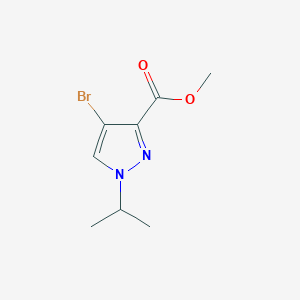 molecular formula C8H11BrN2O2 B8037106 methyl 4-bromo-1-isopropyl-1H-pyrazole-3-carboxylate 