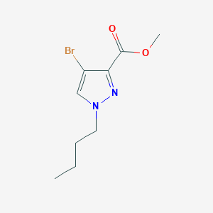 molecular formula C9H13BrN2O2 B8037119 methyl 4-bromo-1-butyl-1H-pyrazole-3-carboxylate 