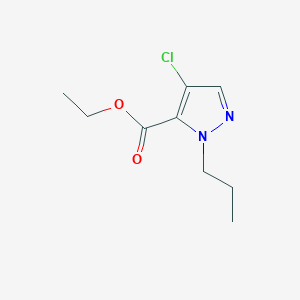 molecular formula C9H13ClN2O2 B8037131 ethyl 4-chloro-1-propyl-1H-pyrazole-5-carboxylate 